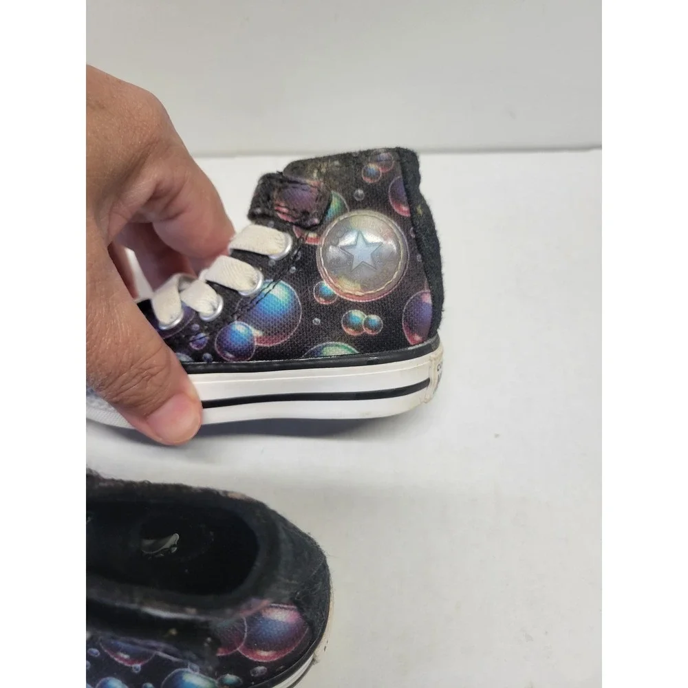 Converse Chuck Taylor All Star Infant Size‎ 2 Bubble Print High Top Sneakers